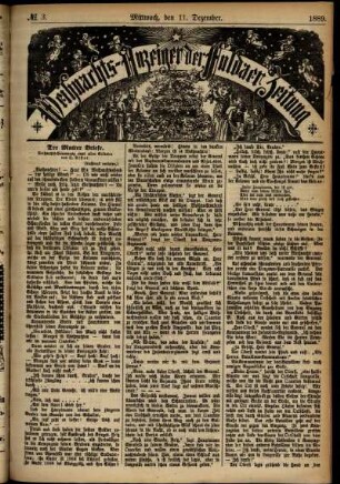 Zweite Ausgabe vom Mittwoch, den 11. Dezember 1889.