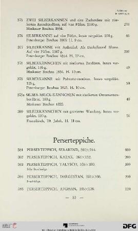 Perserteppiche (Nr. 381-398)