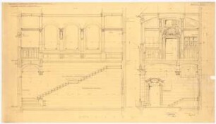 Berliner Handelsgesellschaft, Berlin: Haupttreppe: Schnitt 1.-2.OG