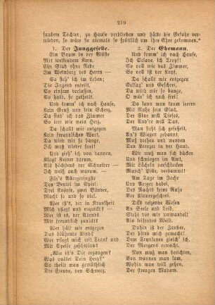 1. Der Junggeselle.