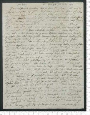 Brief von Adelbert von Chamisso an Julius Eduard Hitzig