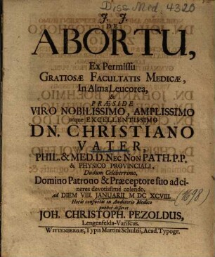 De Abortu