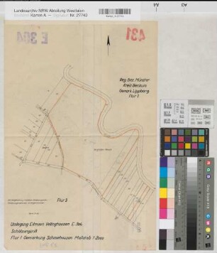 Eilmsen (Welver), Vellinghausen (Welver), Umlegung Eilmsen-Vellinghausen, Schätzungsriß Schmehausen Flur 1