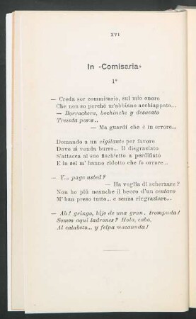 In "comisaria"