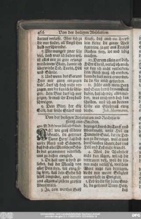 Von der heiligen Absolution und Rechtfertigung aus Gnaden.