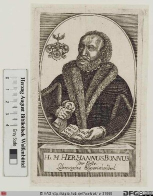 Bildnis Hermann Bonnus (eig. van Bunne)