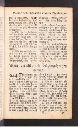 Vom gerecht- und seeligmachenden Glauben.