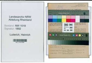 Entnazifizierung Heinrich Luderich , geb. 24.03.1906 (Angestellter)