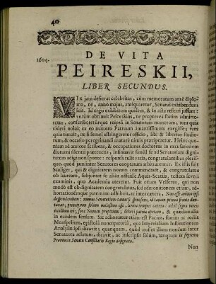 De Vita Peireskii, Liber Secundus