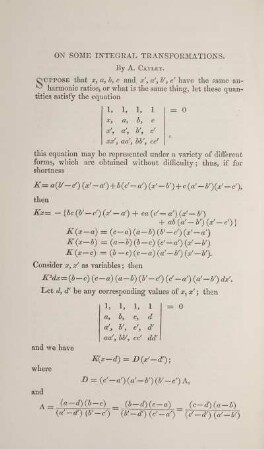 On some integral transformations.