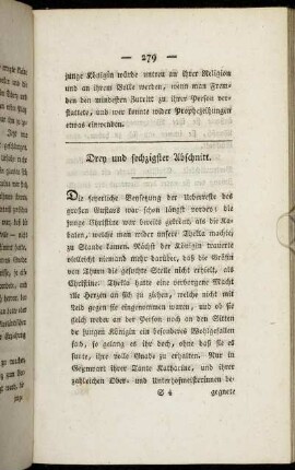 Drey und sechzigster Abschnitt.