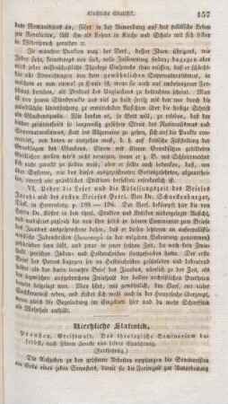 157-160 Kirchliche Statistik