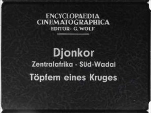 Djonkor (Zentralafrika, Süd-Wadai) - Töpfern eines Kruges