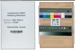 Entnazifizierung Arnold Hammacher , geb. 29.06.1901 (Kaufmann)