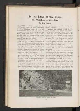 In the land of the incas. II. Children of the sun