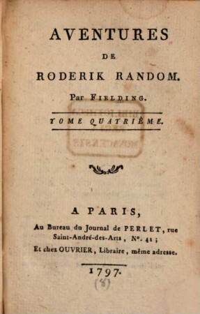 Aventures De Roderick Random, 4