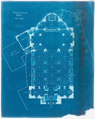 Pfarrkirche Sankt Martinus, Olpe: Grundriss (Entwurf von Joseph Buchkremer)
