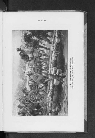 Uebergang über die Beresina. Gemälde von Jan Hojeck van Papendrecht.