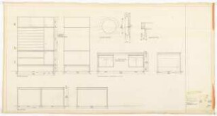 Hochschulbibliothek, Karlsruhe Neubau: Übersicht Möblierung 6.13, 1:10