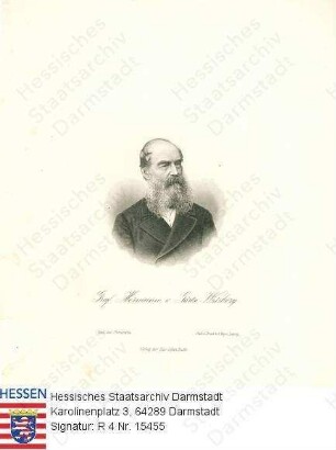 Schlitz gen. von Görtz-Wrisberg, Hermann Graf v. (1819-1889) / Porträt, linksblickendes Brustbild