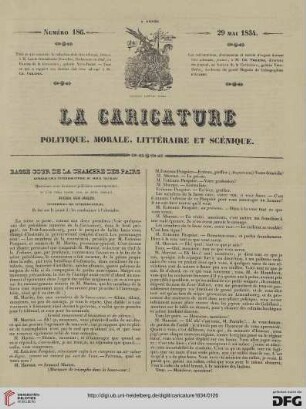 Numéro 186 (29 Mai 1834)
