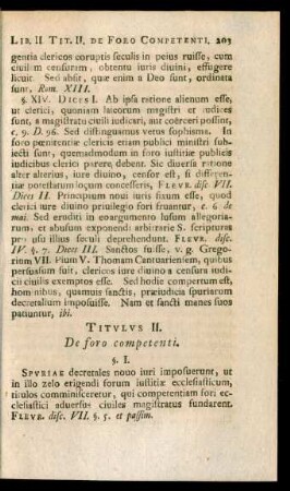 Titulus II. De foro competenti.