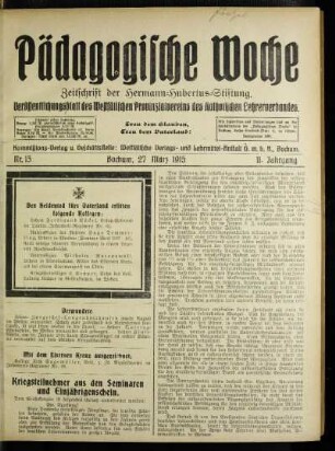 Kriegsteilnehmer aus den Seminaren und Einjährigenschein