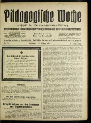 Kriegsteilnehmer aus den Seminaren und Einjährigenschein