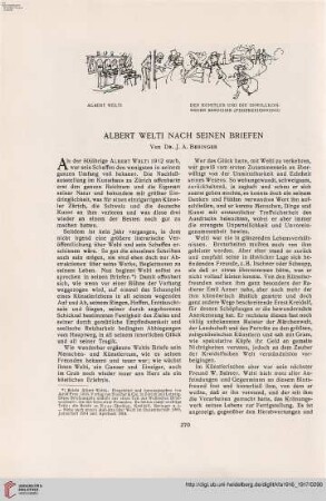 32: Albert Welti nach seinen Briefen, [1]