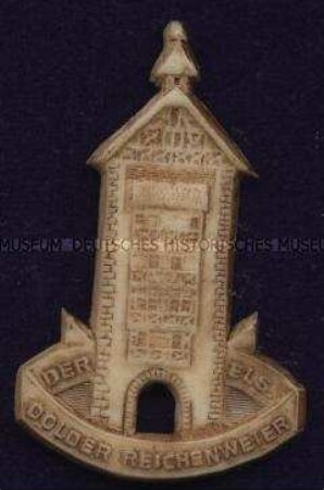 WHW-Abzeichen, Badisch-Elsässische Bauten: Dolder in Reichenweier, Straßensammlung im Gau Baden vom Januar 1942