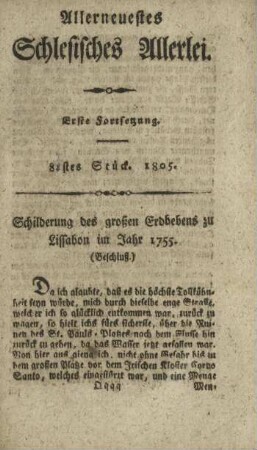 82stes Stück. 1805.