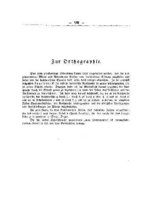 Zur Orthographie