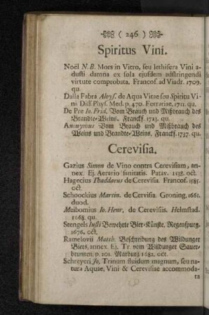 Spiritus Vini.
