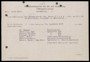 Stumm, Joh. Georg