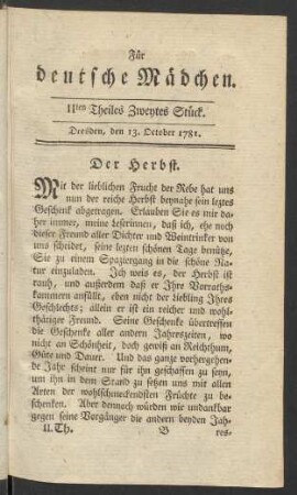 IIten Theiles Zweytes Stück