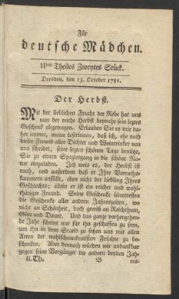 IIten Theiles Zweytes Stück