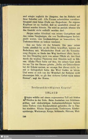 Sechsunddreißigstes Kapitel: Urlaub