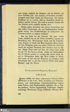 Sechsunddreißigstes Kapitel: Urlaub