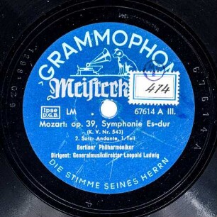 Op. 39, Symphonie Es-Dur