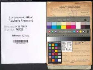 Entnazifizierung Ignatz Heinen , geb. 30.05.1904 (Beamter)
