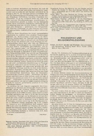 528-830 [Rezension] Casper, Bernhard, Sprache und Theologie