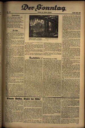 Dritte Ausgabe vom Samstag, den 24. Juli 1937.