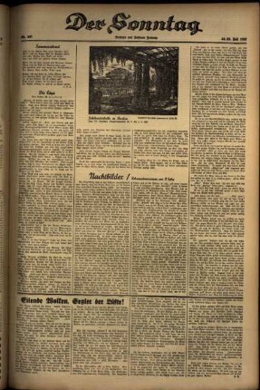 Dritte Ausgabe vom Samstag, den 24. Juli 1937.