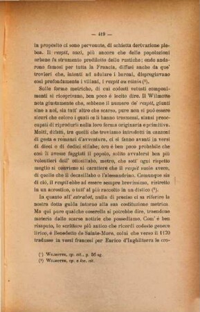 La canzone popolare in Francia e in Italia nel più alto medio evo