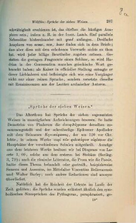 Sprüche der sieben Weisen