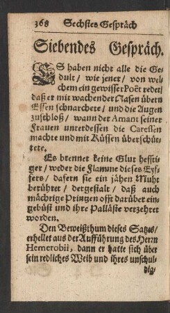 Siebendes Gespräch.