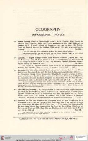 Geography. Topography. Travels (Nr. 470-522)