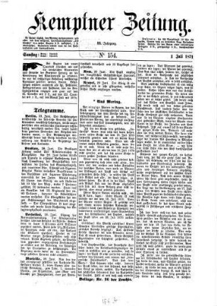 Kemptner Zeitung. 1871,2 = Jg. 88
