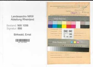 Entnazifizierung Ernst Birkwald , geb. 06.07.1907 (Beamter)