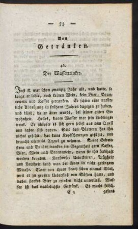 Von Getränken